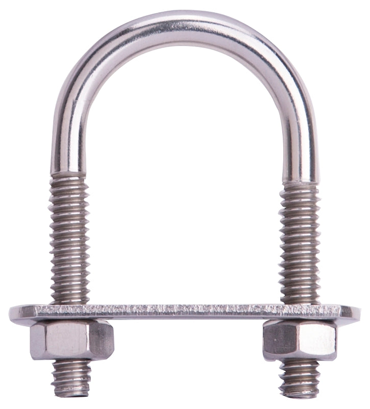 MINTCRAFT LR357 SS U-Bolt, 1/4 x 1-1/8 x 2-Inch