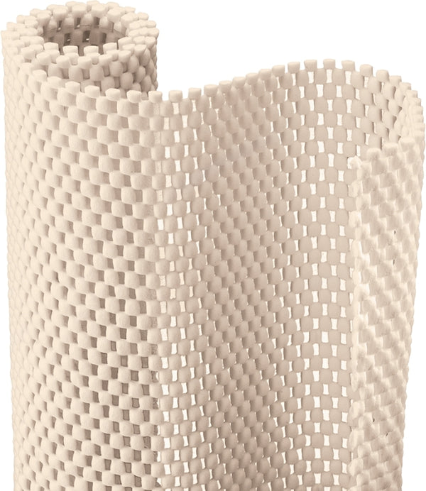 Con-Tact Brand Grip Premium Thick Non-Adhesive Shelf and Drawer Liner, 12" x 4', Almond 04F-C6L54-06