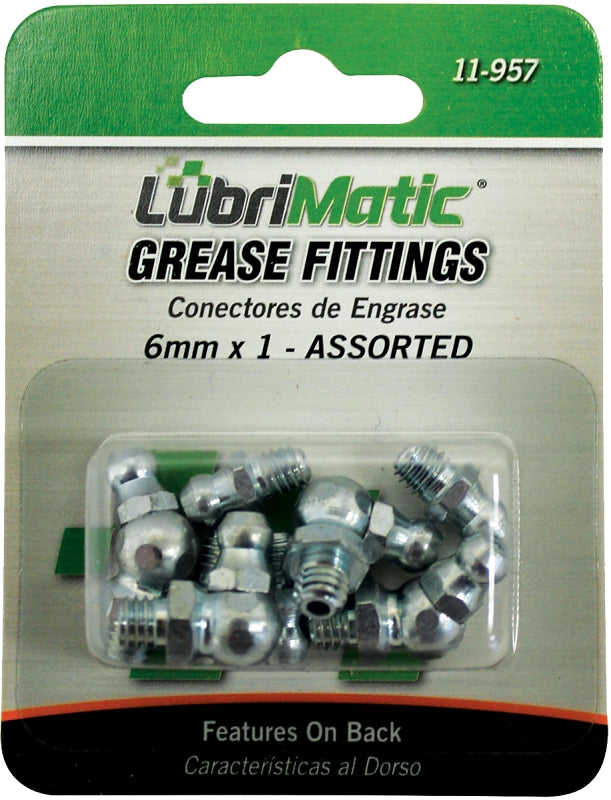 Plews (11-957) 8-Piece Metric Grease Fitting Assortment
