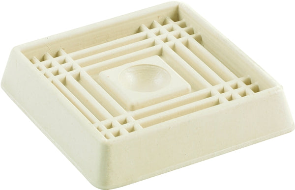 Shepherd Hardware 9166 2-Inch Square Rubber Furniture Cups, 4-Pack