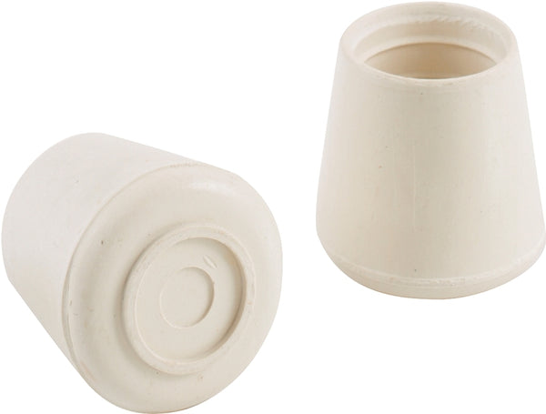 Shepherd 9223 Rub Tip Wht1-1/4 2Cd Off-White Rubber