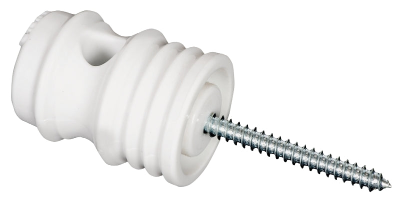 Zareba IWSD-Z Wood Post Self Drilling Insulator Porcelain