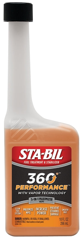 STA-BIL 360 Protection Ethanol Treatment & Fuel Stabilizer - Full Fuel System Cleaner - Fuel Injector Cleaner - Increases Fuel Mileage - Protects Fuel System - Treats 50 Gallons - 10 Fl. Oz. (22264)