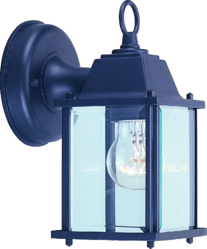 Boston Harbor 685-8039 single light outdoor wall latern, Black Finish