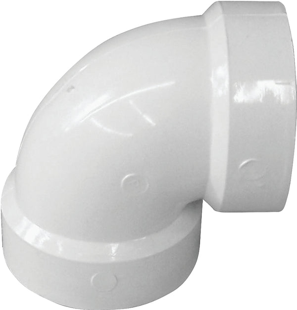 Canplas 192203 PVC DWV 90-Degree 3 Vent Ell HXH, White