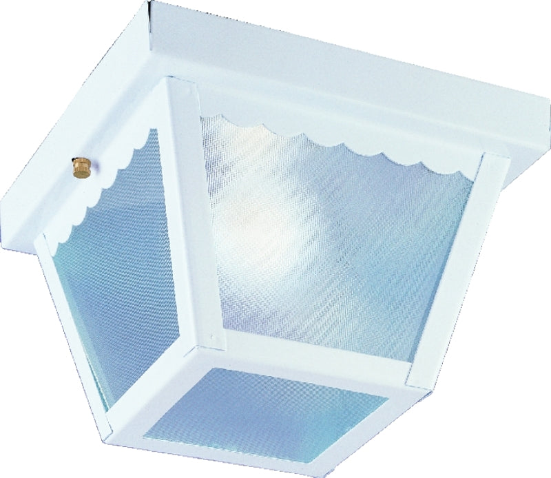 Boston Harbor 6276WH3L Porch One Light Fixture, White, (686-3690)