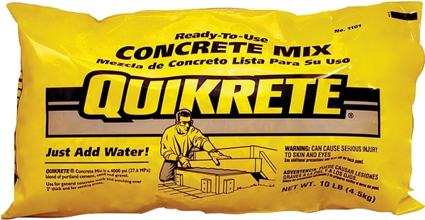 QUIKRETE 110110 Concrete Mix 10LB Brown/Gray