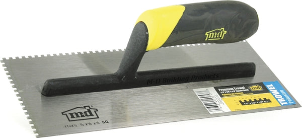 Square Notch Trowel - Premium Quality Professional Tool - MD Building Products 20057