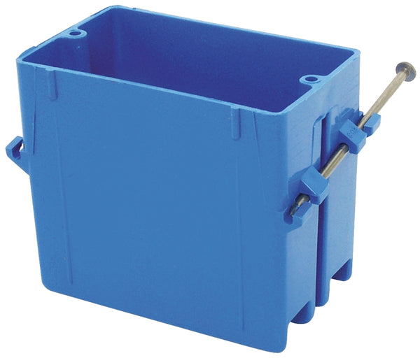 Carlon B120A-UPC Switch/Outlet Box, 1-Gang, Depth: 3-1/4", Nail-On, Non-Metallic