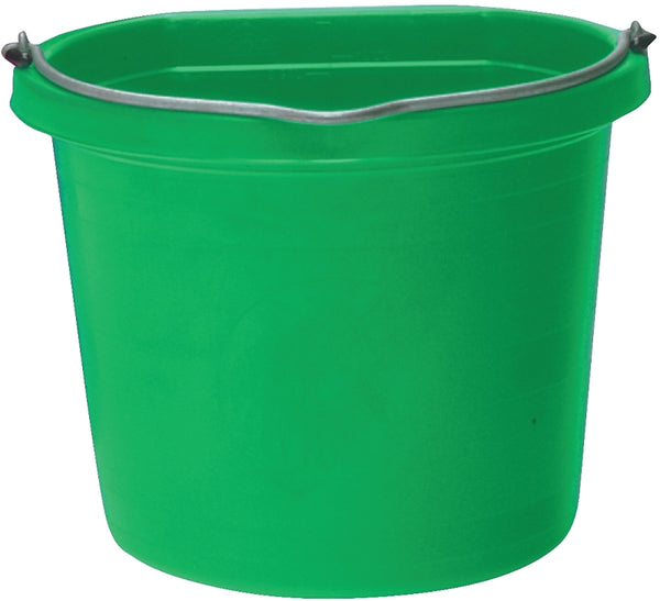 Fortiflex Flat Back Feed Bucket for Dogs/Cats and Small Animals, 20-Quart, Mango Green FB-120 Mango
