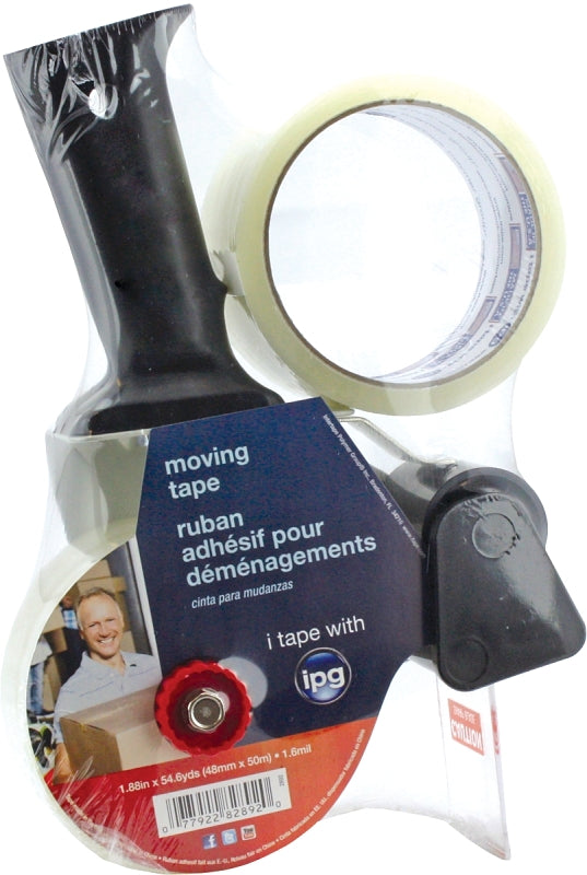 IPG Moving Tape, 1.88'' x 54.6 yd, Clear (2-Pack) (2892)