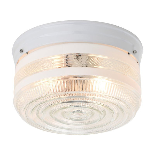 Boston Harbor F14WH02-8002CL3L 6942908 Dimmable Ceiling Light Fixture, (2) 60/13 W Medium A19/Cfl Lamp, White
