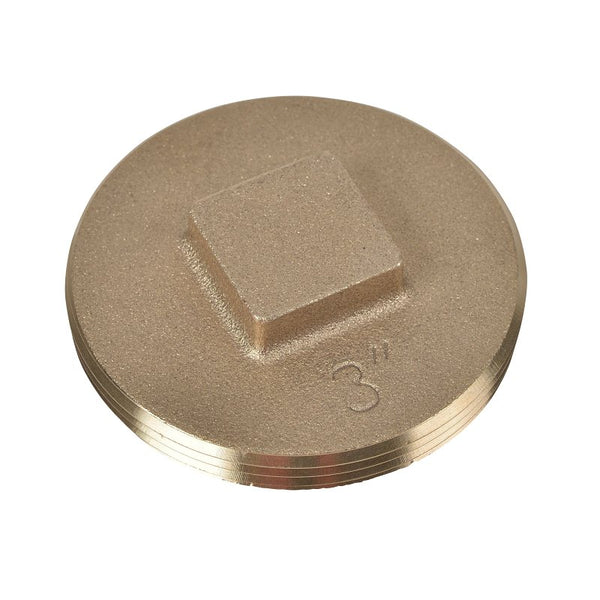 Oatey 42372 Cleanout Plug, 3-Inch, Brass