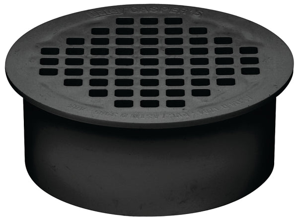 Oatey 43560 2 in. ABS Plastic Snap-In Floor Drain with 2-1/4 in. Strainer