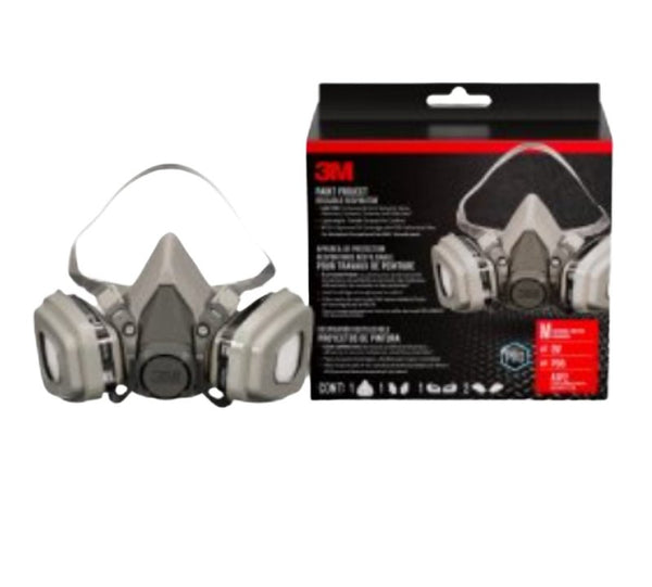 3M OV/P95 Paint Project Respirator 6211, Reusable Respirator, Medium, 1-Kit 6211PA1-A/R6211