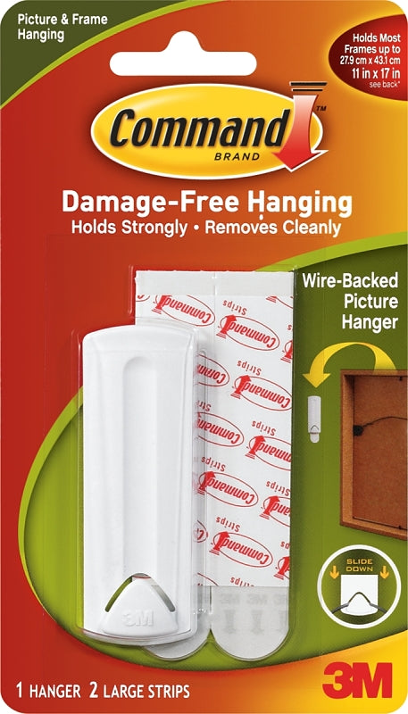 Command Wire-Back Frame Hanger, 5 lb Capacity, Decorate Damage-Free, Indoor Use (17041-ES)