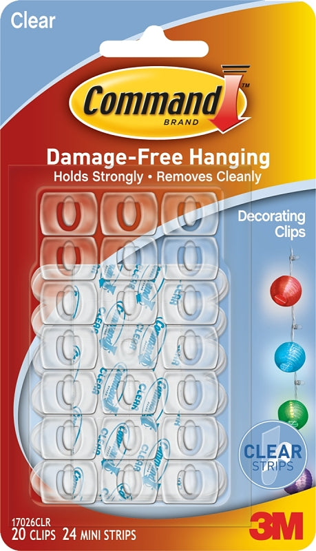 Command 3M COMPANY 17026CLR Clear Decorating Clips