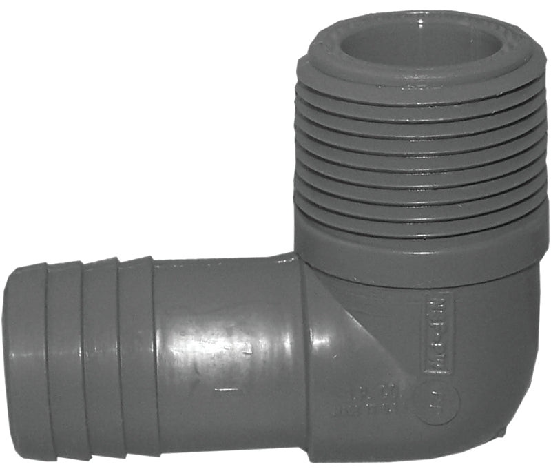 Pipe Fitting Insert Elbow, Male, 1-In.