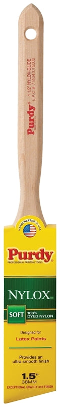 Purdy 144152215 Nylox Series Glide Angular Trim Paint Brush, 1.5 inch
