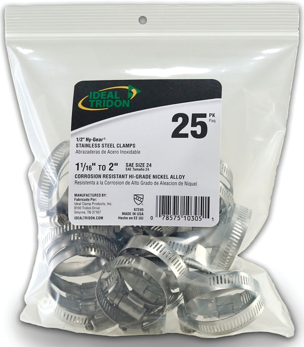 Ideal Tridon Hose Clamps Stainless Steel 1" 6724550