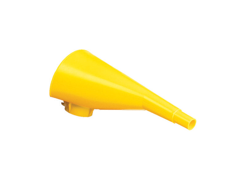 Eagle Plastic Funnel for Type I Metal Safety Cans, 5"x 7"x 12", Made of Chemically Resistant High-Density Polyethylene, Yellow, Made in The USA, F15FUN