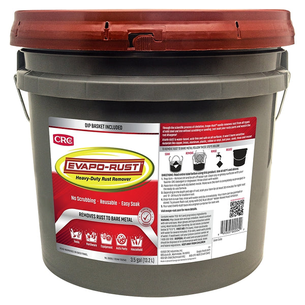 Evapo-Rust The Original Super Safe Pail Rust Remover, Water-based, Non-Toxic, Biodegradable, 3.5 Gallons ER018