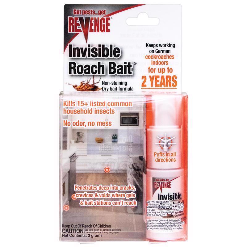 Revnge Invisible Roach Bait with Puffer Applicator