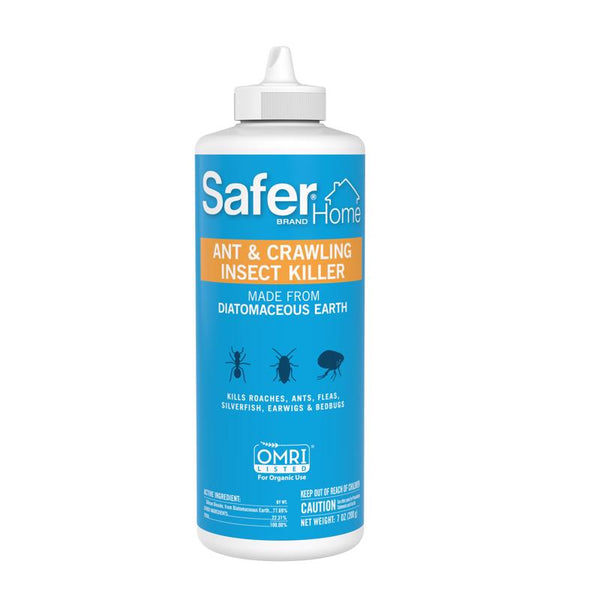 Safer Home Ant & Crawling Insect Killer - Diatomaceous Earth - SH5168-7 oz Puffer Bottle for Killing Insects - OMRI Listed - Kills Quickly, Easy to Use