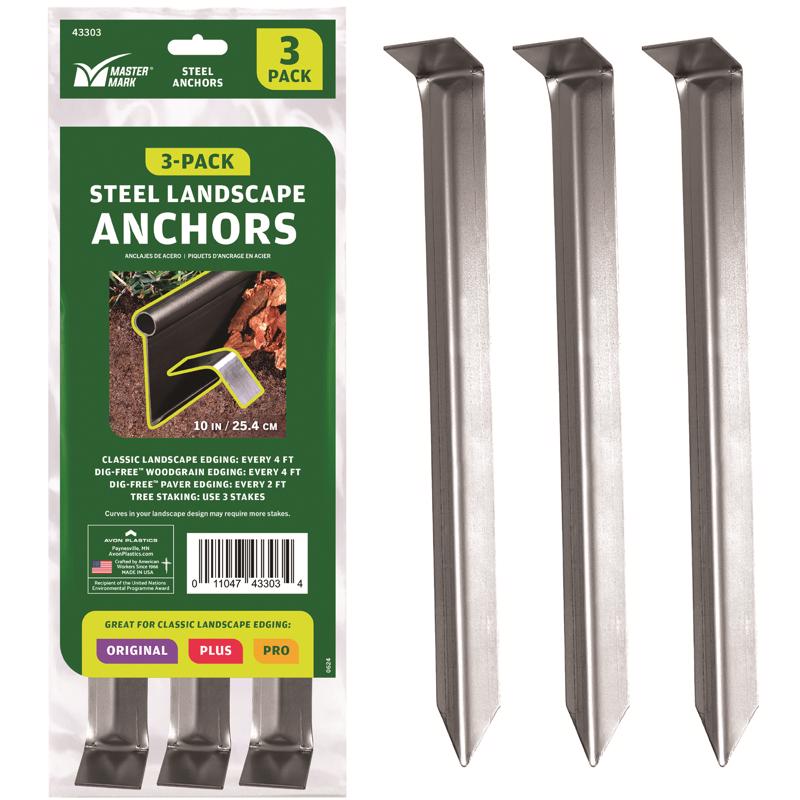 Master Mark Stake Steel 3PK 10''