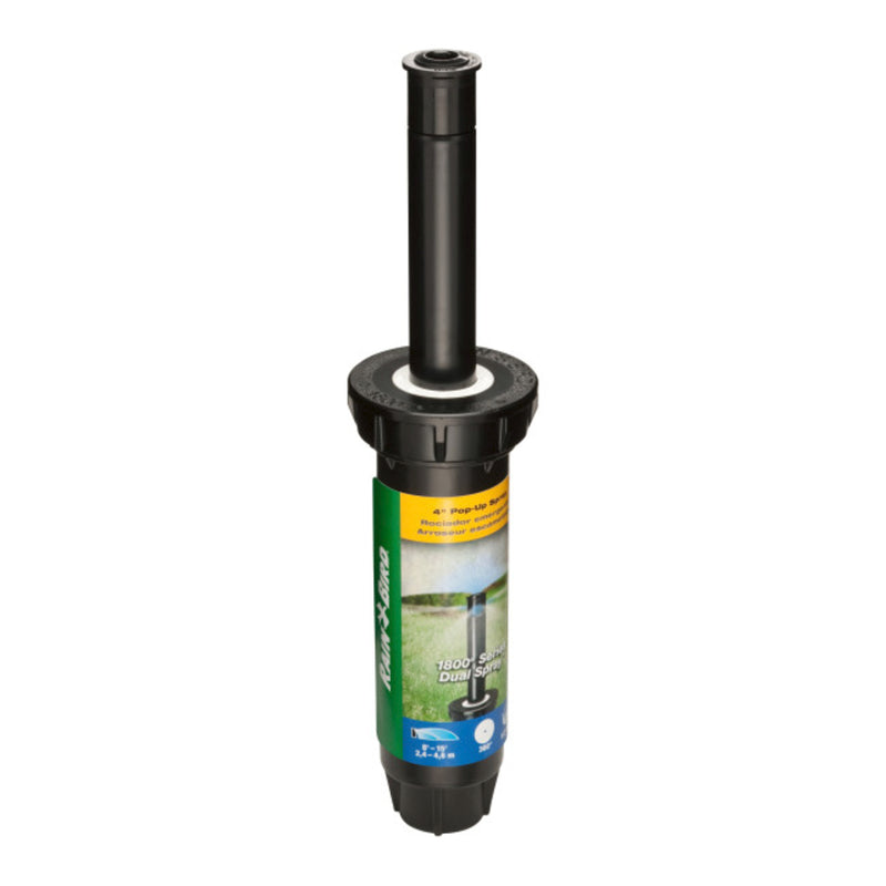 Rain Bird 1804FDSP25 Pressure Regulating (PRS) Professional Dual Spray Pop-Up Sprinkler, 360° Full Circle Pattern, 8' - 15' Spray Distance, 4" Pop-up Height