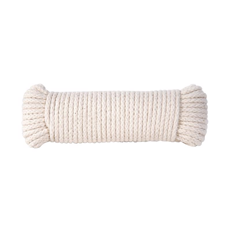 Koch Industries 5620624 Hank Cotton Polypropylene Braided Clothesline, 3/16-Inch by 50-Feet, White