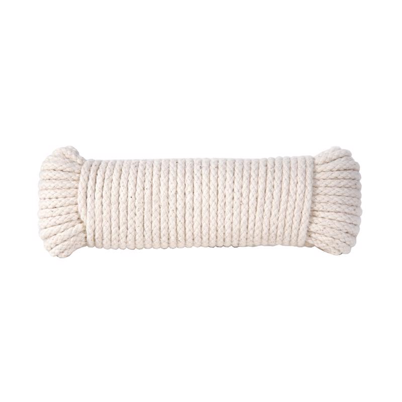 Koch Industries 5620724 Hank Cotton Polypropylene Braided Clothesline, 7/32-Inch by 50-Feet, White
