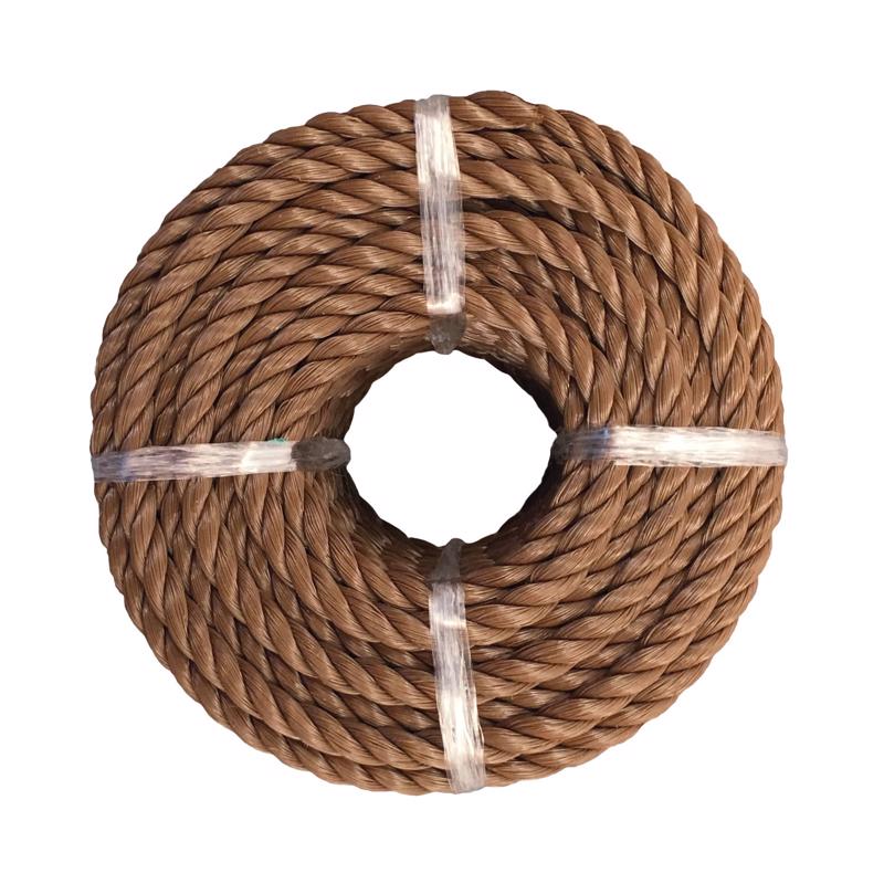Koch Industries Twisted Polypropylene Rope, Brown, 1/4 Inch by 50 Feet, Coil