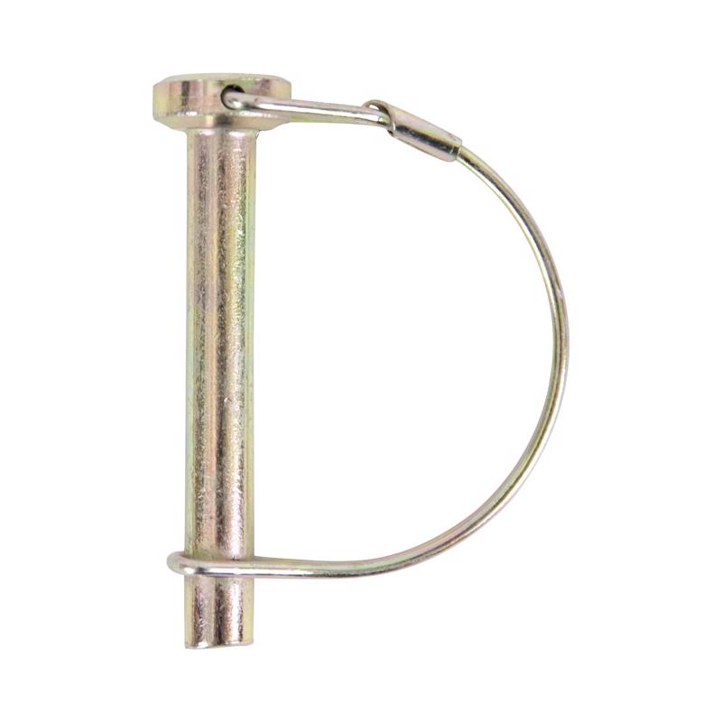 Koch Industries 4021513 PTO Locking Pin with Round Wire Retainer, 5/16 x 2-1/4-Inch, Yellow Zinc Plated