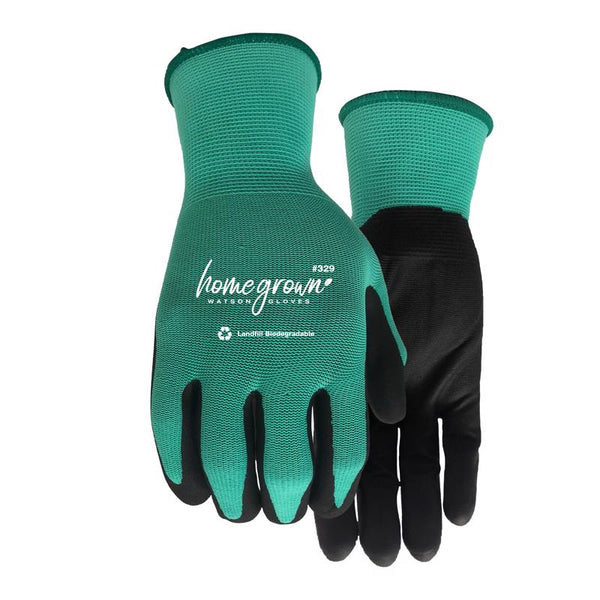 Watson Gloves Jade Biodegradable Nitrile Coated Glove - Eco-Friendly, Touchscreen Compatible, Ergonomically Formed, Snug-Fitting (Large) 329-L