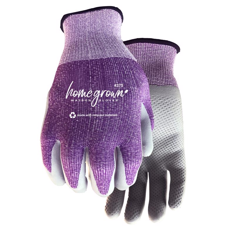Watson Gloves Karma Sustainable Garden Glove - Extended Knit Wrist, Ergonomically Formed, WasteNot Yarn