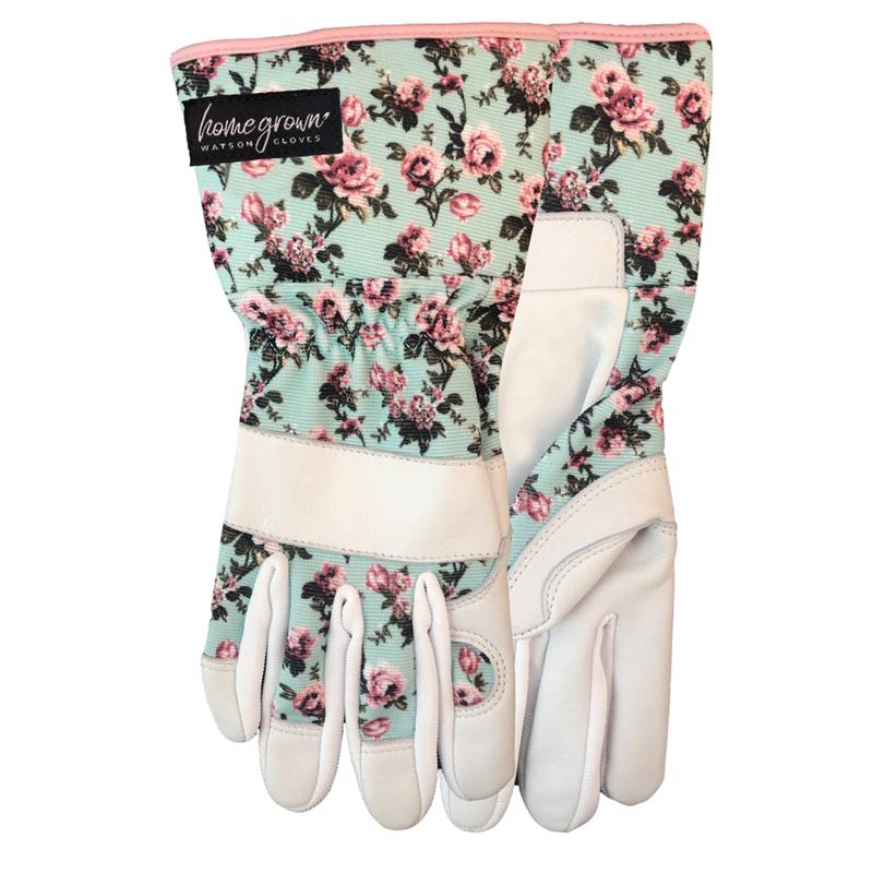 Watson Gloves You Grow Girl Sustainable Garden Glove for Women - Made with WasteNot Yarn, Water Resistant, Hooded Fingers