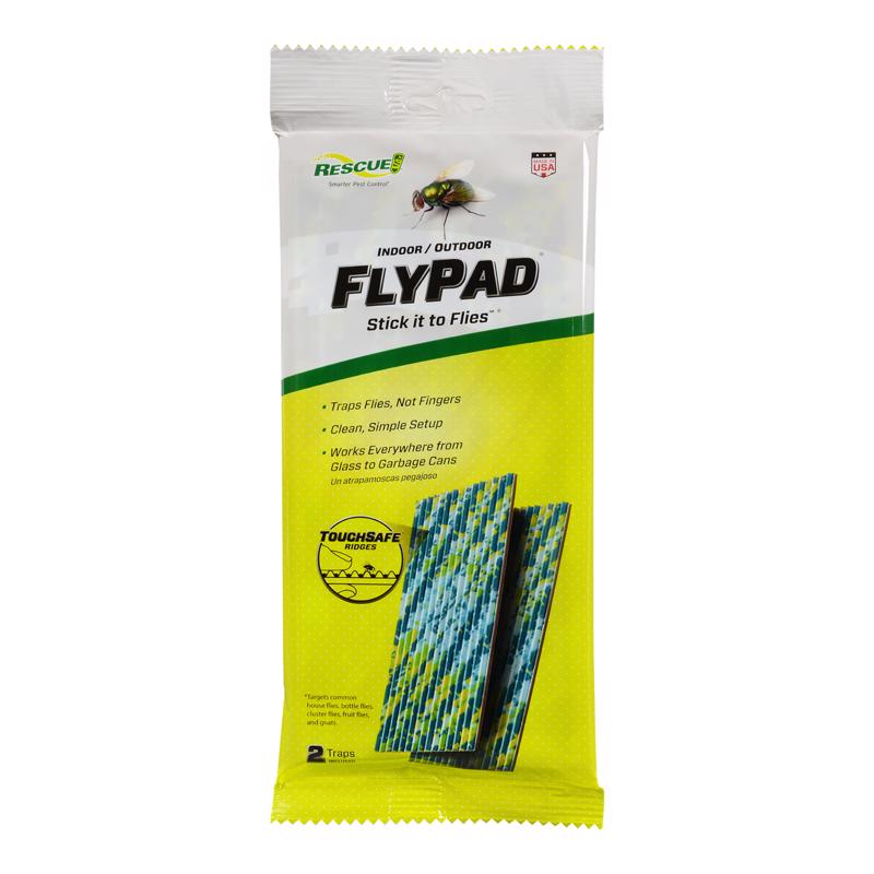 RESCUE! FlyPad – Sticky Fly Traps for Indoor & Outdoor Use - 2 Traps