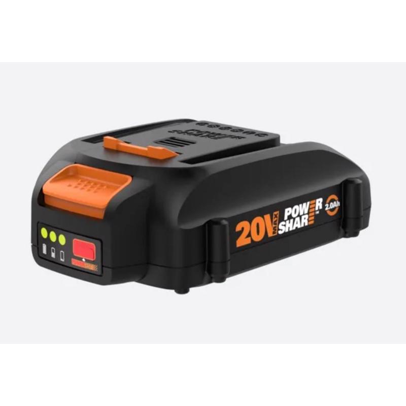 WORX 20V Battery PowerShare Lithium-ION 2.0 Ah 1 pc, WA3669