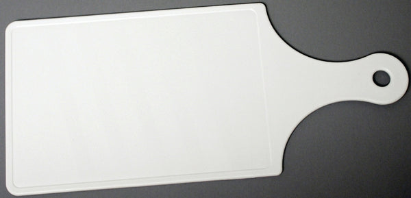 Chef Craft Plastic Paddle Cutting, 8.5 x 5.5 inch board, 12.75 inches in length, White 20965
