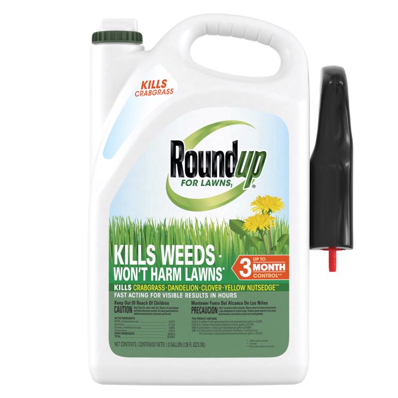 Roundup for Lawns₁ Ready-to-Use with Trigger Sprayer, Tough Weed Killer for Use on Northern Grasses, 1 gal.