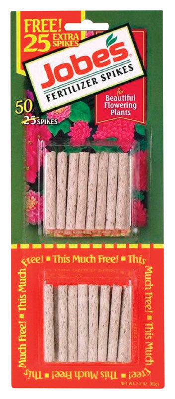 Jobe's 05231T Flowering Plant Fertilizer Spikes 10-10-4, Multicolor - 1