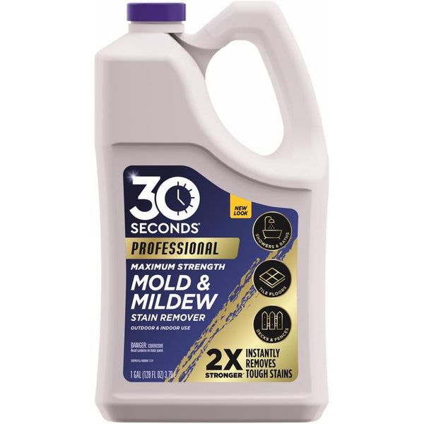 30 SECONDS Pro Mold and Mildew Stain Remover | Scrub Free | Brighter Results Instantly | Ready To Use Refill | 128 fl. oz. 30SPRO1G