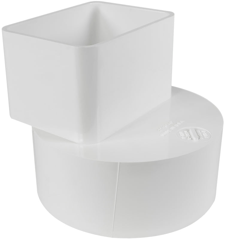 Canplas 414462BC PVC Sew 2X3X4 Flush Down Spout Adaptor