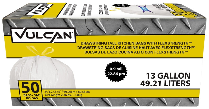 Petoskey Plastics 13 Gallon Tall Flexible Kitchen Bag with Drawstring