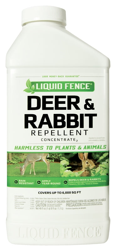 Liquid Fence Deer and Rabbit Repellent Concentrate, 40 Ounces HG-71136