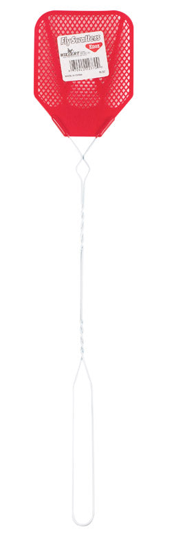Enoz Plastic Head Wire Handle Fly Swatter (Assorted Colors)
