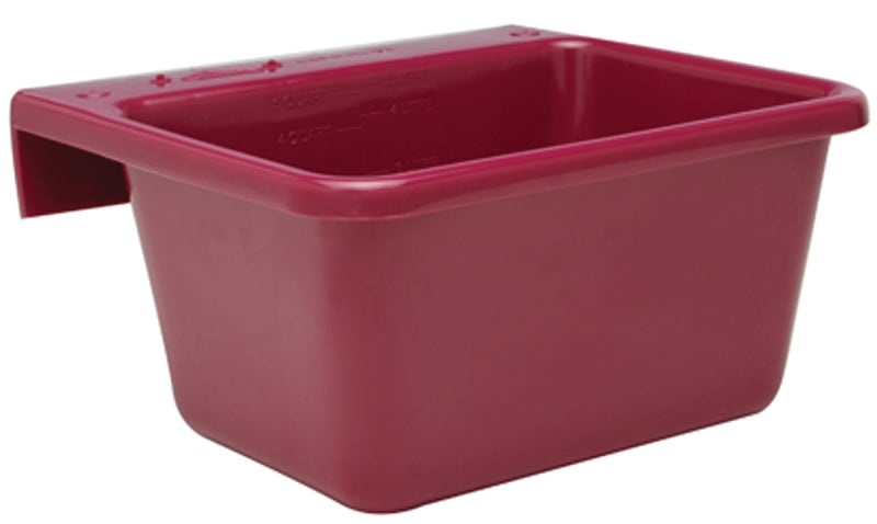 FORTEX INDUSTRIES SF-6 12 Fence Feeder, 6 quart, Assorted colors. SF-6 Red