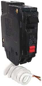 ABB Q-Line® THQL1130GFT Ground Fault Circuit Breaker • 30 Amp Single-Pole Breaker • GFCI Protection • 120/240 VAC • 10 kAIC Interrupt Rating • Plug-On Pigtail Breaker for Load Centers