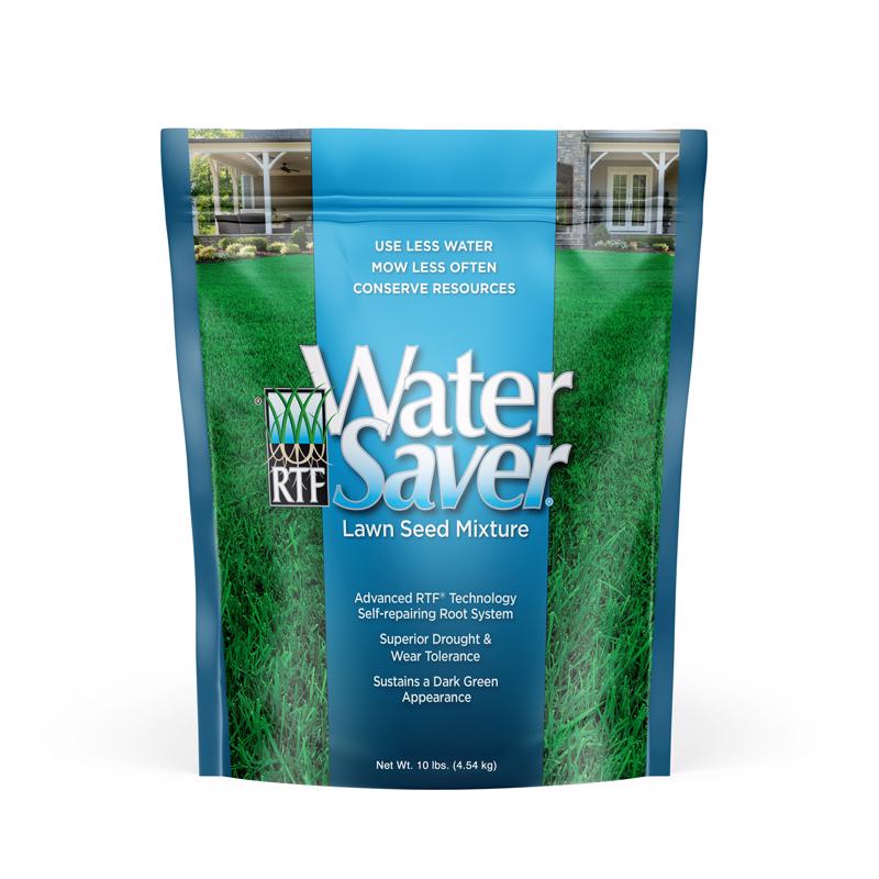 WaterSaver Grass Mixture with Turf-Type Tall Fescue Used to Seed New Lawn and Patch Up Jobs - Grows in Sun or Shade, 10 lbs - Covers 1/20 Acre, Model:Grass Seed Mixture with